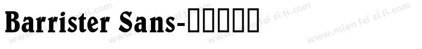 Barrister Sans字体转换